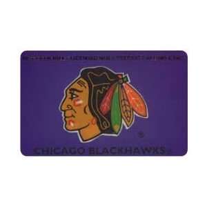 Collectible Phone Card: $10. NHL National Hockey League: Large Chicago 