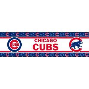  Chicago Cubs Wall Border Red