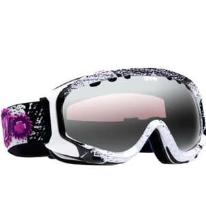 SPY OPTIC SOLDIER WHITE POP SIDER GOGGLE ROSE WITH SILVER MIRROR LENS 