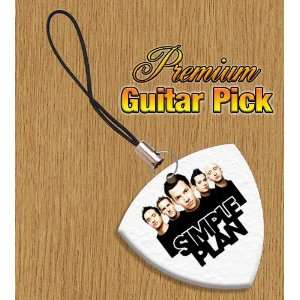  Simple Plan Mobile Phone Charm Bass Guitar Pick Both Sides 