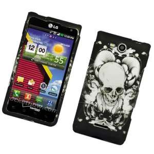 Skull Angel Hard Case Snap on Faceplate Cover for LG Lucid 4G VS840