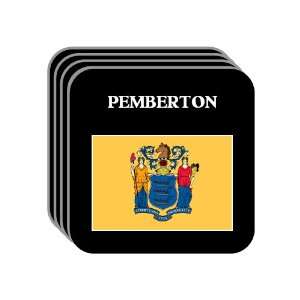  US State Flag   PEMBERTON, New Jersey (NJ) Set of 4 Mini 