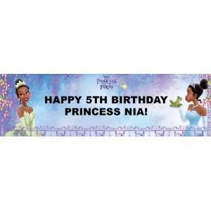  Disney Princess and the Frog Personalized Birthday Banner 