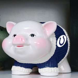 INDIANAPOLIS COLTS Traditional Ceramic PIGGY BANK (6 3/4 x 6 1/2 x 