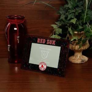   Red Art Glass Horizontal Picture Frame 