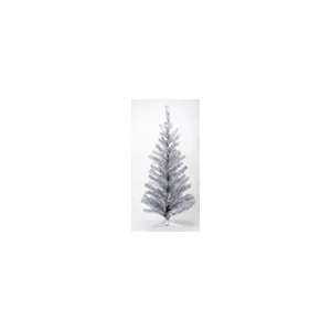  4 ft/48 tall Silver Tinsel Christmas Tree: Arts, Crafts 