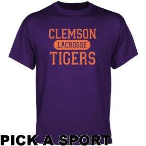  Clemson Tigers Shirt : Clemson Tigers Purple Custom Sport 