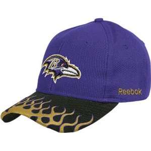  Baltimore Ravens NFL Adjustable Flame Hat: Sports 