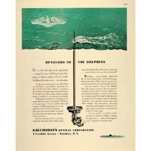   Ad WW2 Kollmorgen Optical Navy Submarine Periscope   Original Print Ad