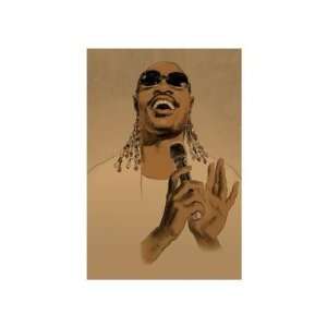    Clifford Faust   Stevie Wonder Signed giclee