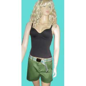  Victorias Secret Green Belted Twill Golf size Shorts 14 