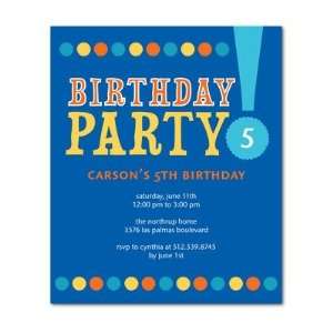  Birthday Party Invitations   Birthday Bazaar: Capri Blue 