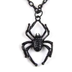   Spider Necklace Goth Halloween Vamp Web Death Rock: Everything Else