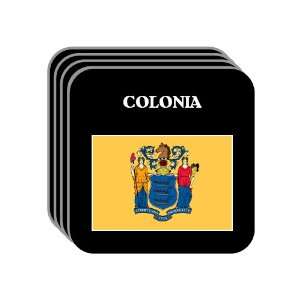 US State Flag   COLONIA, New Jersey (NJ) Set of 4 Mini 