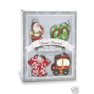   Mini 4 Pack Glass Christmas Ornaments   Holiday Surf: Everything Else