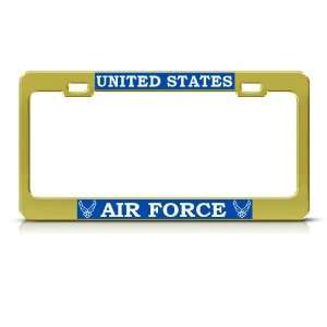  United States Air Force Us Metal Military License Plate 