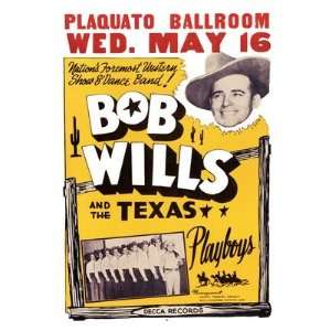  Retro Music Prints Bob Willis   Country Music Concert 