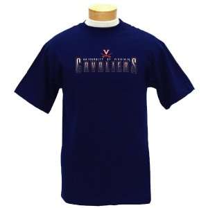  Virginia Cavaliers Short Sleeve Tee Shirt, Blue: Sports 