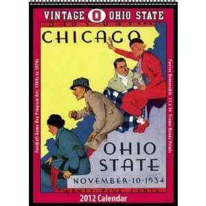  Ohio State Buckeyes 2012 Vintage Football Calendar: Sports 
