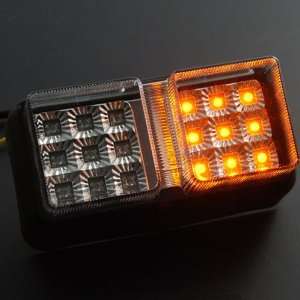  Bright Integrated 18 LED Brake Rear Stop Tail Lights Turn 