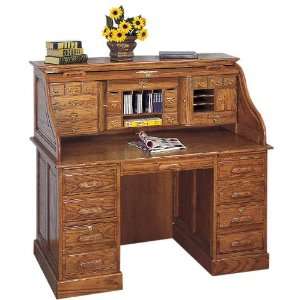  Deluxe roll top desk in oak: Home & Kitchen