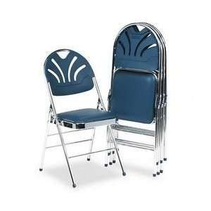    Fanfare Padded Seat/Molded Back Folding Chair: Office Products
