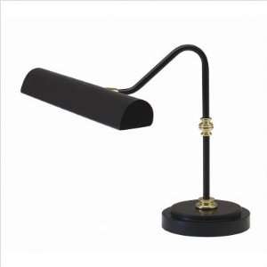   Piano/Desk Lamp Black with Polished Brass Accents: Home Improvement