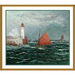 Counted Cross Stitch Chart Returning Fishing Boats by Impressionist 