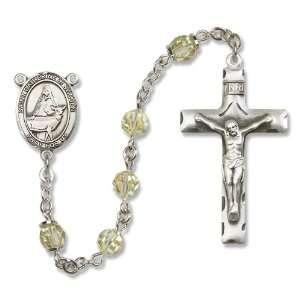   Rosary features a St. Saint Catherine of Sweden Medal Pendant Center