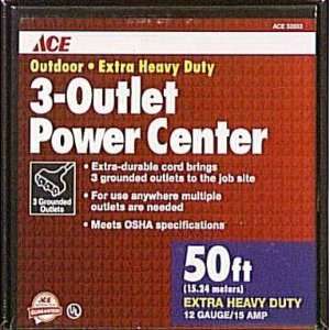    Ace 3 Outlet Power Block (10P 003 050FOG)