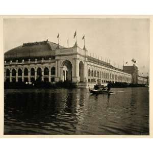 1893 Chicago Worlds Fair Water View Manufactures Bldg.   Original 