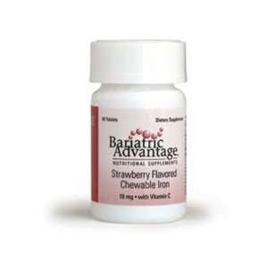  Bariatric Advantage Chewable Iron, 18mg Strawberry Health 