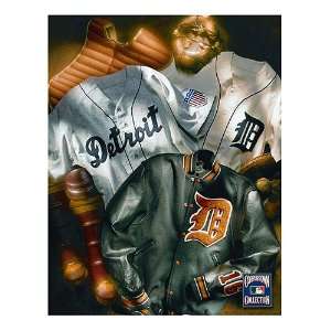  Detroit Tigers Vintage Collage on Canvas Sports 