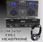   CDM 3250 Dual Deck DJ /CD Player w/ Scratch FREE NUMARK HEADPHONE