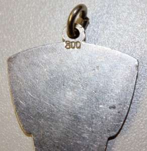 Antique Art Nouveau Jugenstil silver(800) lady pendant  