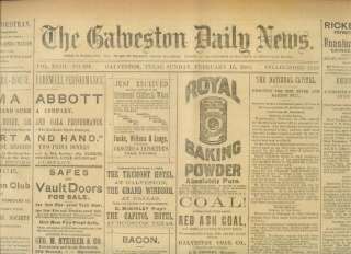 the galveston daily news galveston texas february 15 1885
