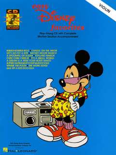Easy Disney Favorites Violin Solo Sheet Music Book & CD  