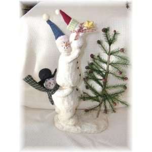 Country Snowman Star the Christmas Tree Figurine Snowmen Family Decor