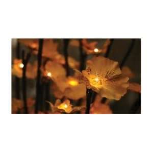 Lighted Yellow Autumn Branch 60 Bulb   Electric   20 Inch