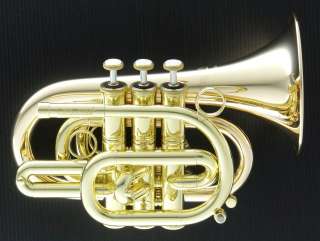 CarolBrass CPT 3000 GLS Pocket Trumpet  Incredible Player  With 