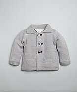 Burberry BABY grey wool double breasted cardigan sweater style 
