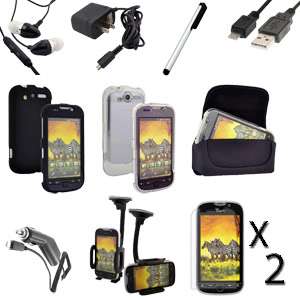 11in1 ACCESSORY CAR CHARGER CASE BUNDLE T Mobile HTC myTouch 4G  