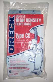 Oreck XL CC Vacuum Bags CCPK8 + 12 PKBB12DW Canister  