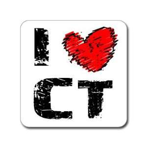  I Love Heart CT   CONNECTICUT   Window Bumper Laptop 