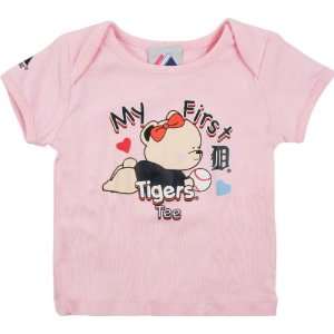 Detroit Tigers Newborn/Infant Girls Pink My First Tee 