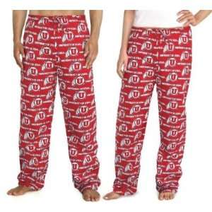 University of Utah Pajama Lounge Pants Lg  Sports 