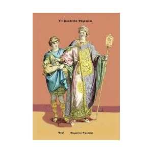    Page and Byzantine Emperor 8th Century 20x30 poster