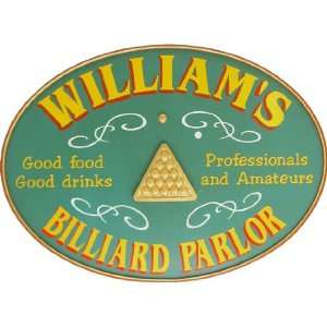  Billiard Parlor Custom Sign