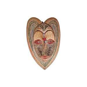  Wood mask, Love is Patient