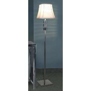  White Finished Steel Base Floor Lamp: Home & Kitchen